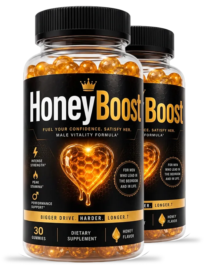 2 HoneyBoost bottles (brand render)